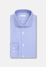 Slim Business Hemd Struktur in Mittelblau |  Seidensticker Onlineshop