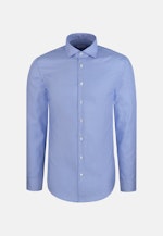 Slim Business Hemd Struktur in Mittelblau |  Seidensticker Onlineshop