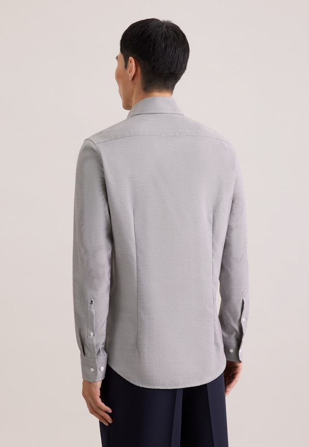 Slim Business shirt Structure in Braun |  Seidensticker Onlineshop