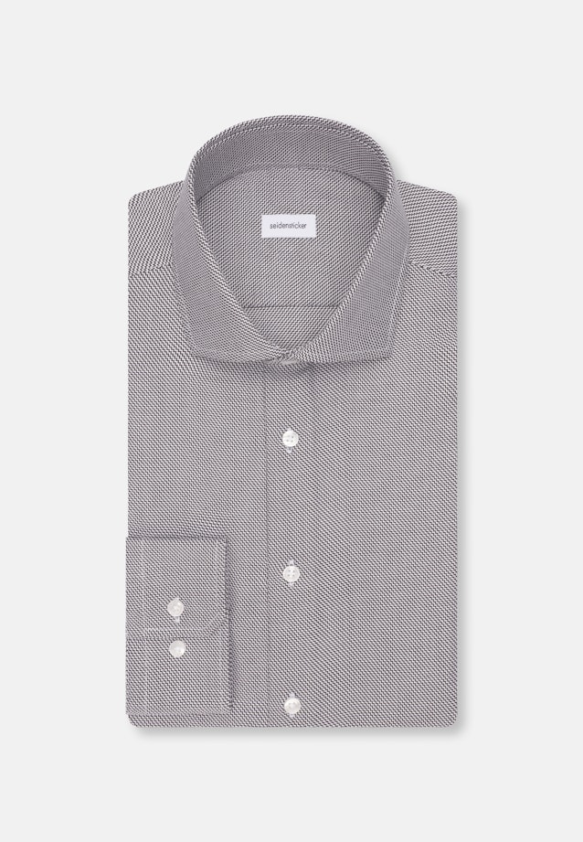 Slim Business shirt Structure in Braun |  Seidensticker Onlineshop