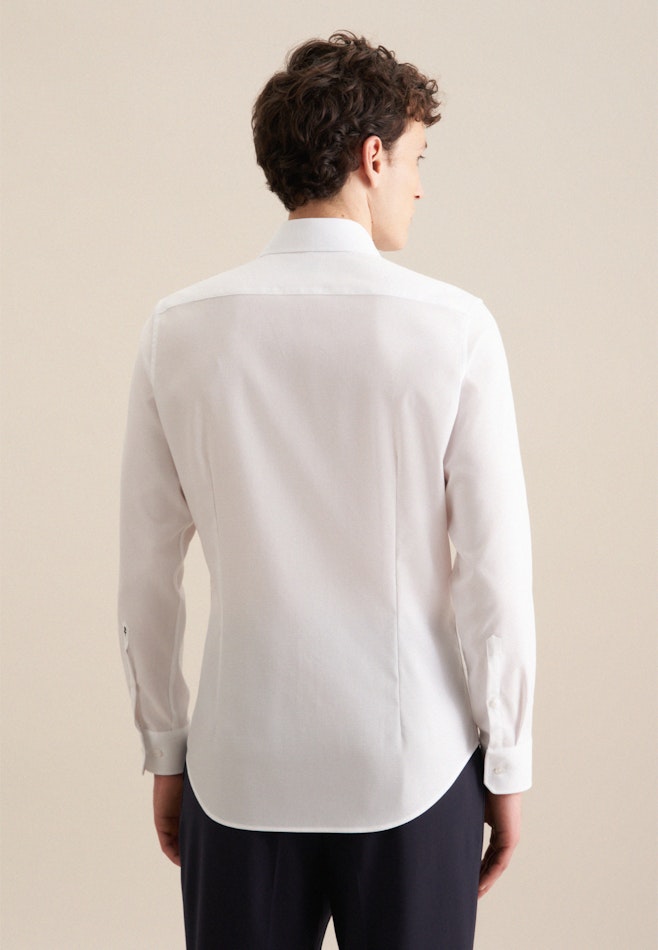 Chemise d'affaires Shaped sans repassage Col Kent dans Blanc | Boutique en ligne Seidensticker