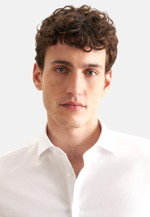 Shaped Business shirt Structure in White |  Seidensticker Onlineshop