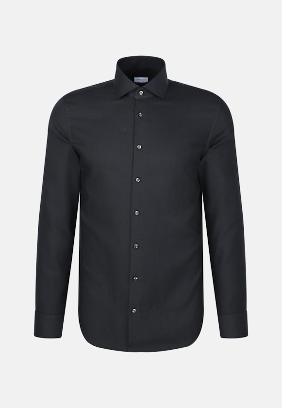 Shaped Business Hemd Struktur in Grau |  Seidensticker Onlineshop