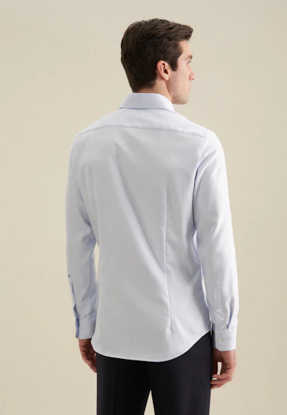 Shaped Business shirt Structure in Light Blue |  Seidensticker Onlineshop