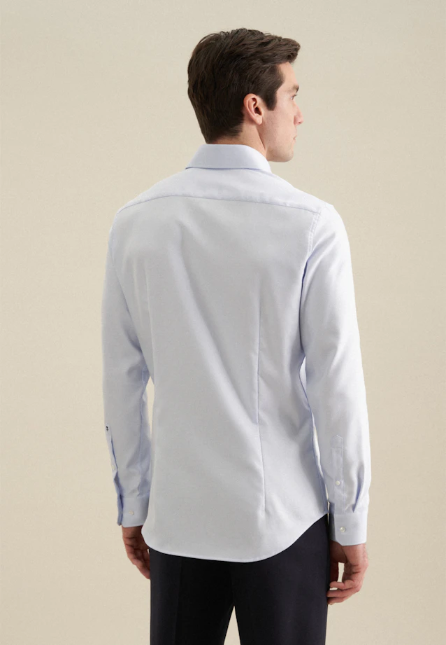 Shaped Business shirt Structure in Light Blue |  Seidensticker Onlineshop