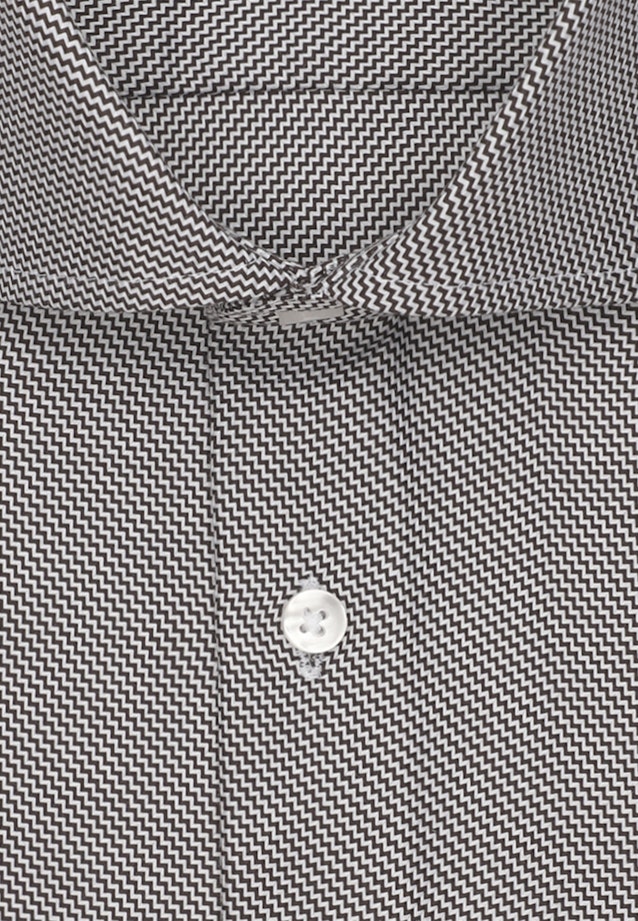 Shaped Business shirt Structure in Braun |  Seidensticker Onlineshop