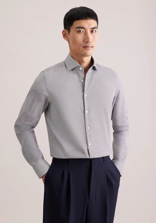 Shaped Chemise d'affaires Structure dans Marron | Boutique en ligne Seidensticker