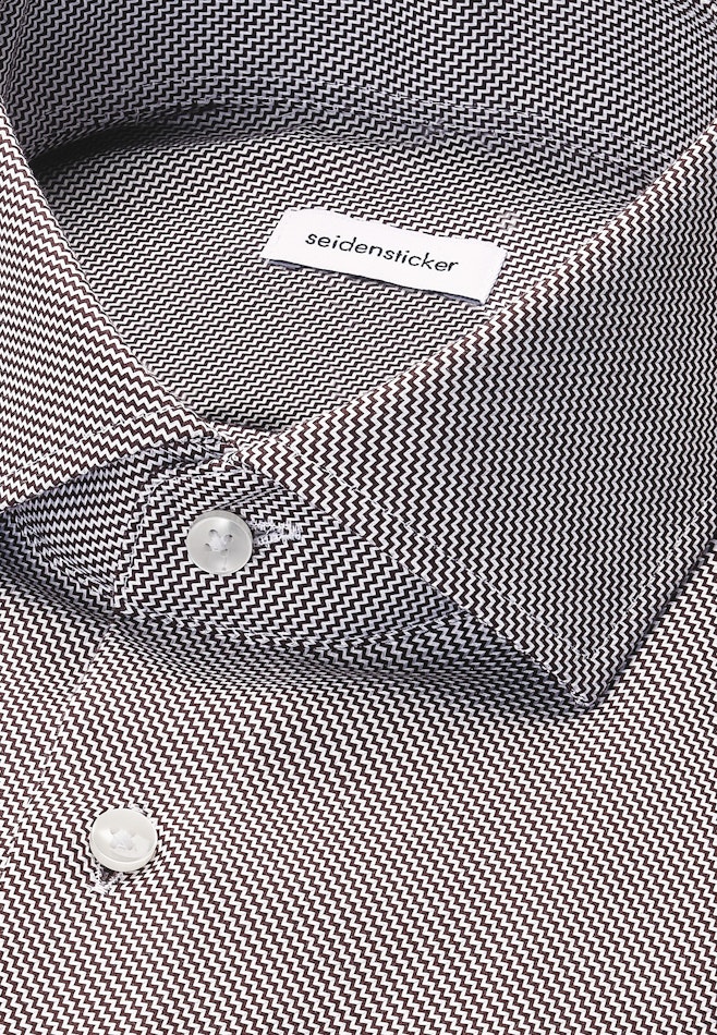 Shaped Chemise d'affaires Structure dans Marron | Boutique en ligne Seidensticker