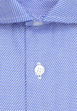 Shaped Business Hemd Struktur in Mittelblau |  Seidensticker Onlineshop
