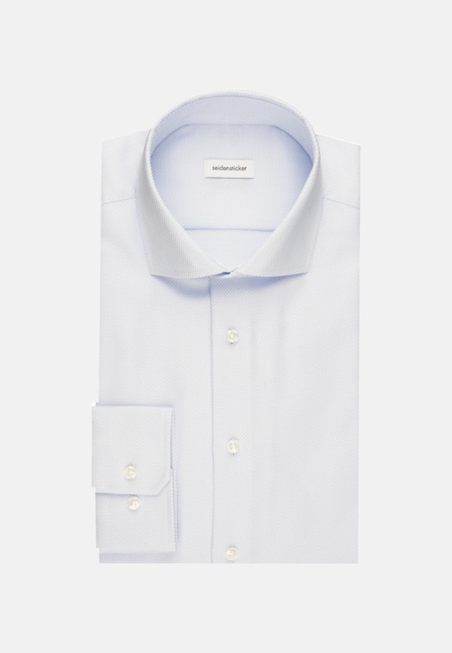 Non-iron Structure Business Shirt in Shaped with Kent-Collar in Light Blue |  Seidensticker Onlineshop