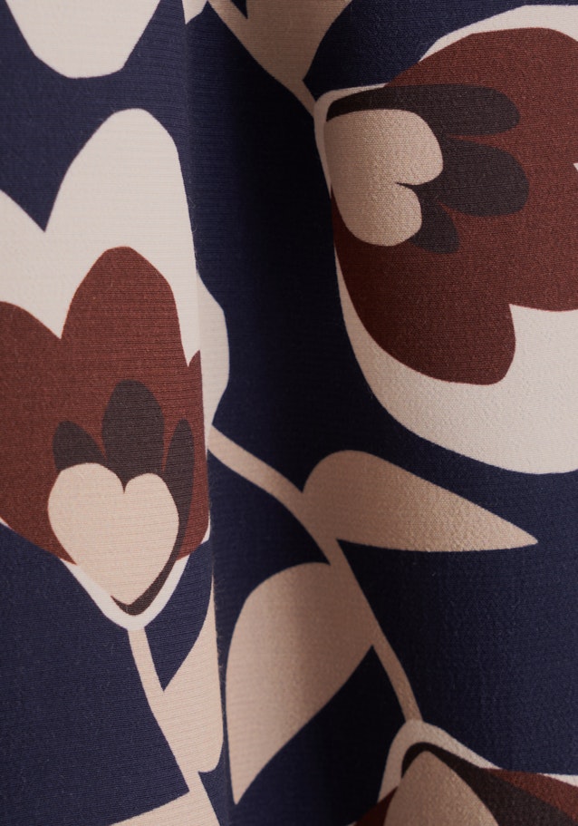 Hemdbluse Druck in Dunkelblau | Seidensticker Onlineshop