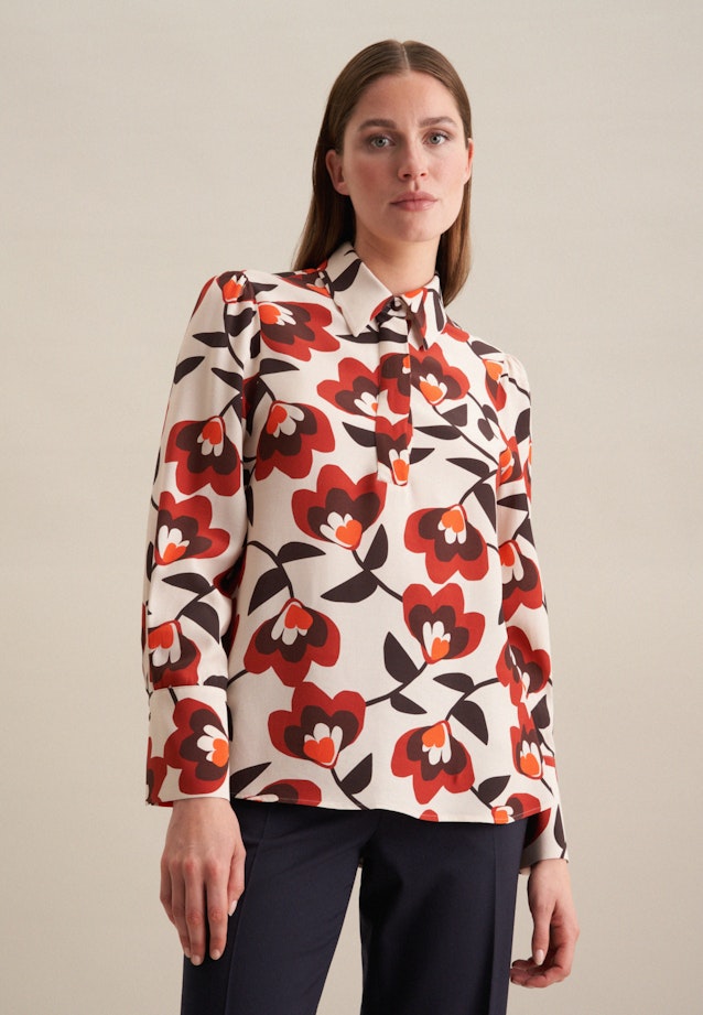 Crepe Shirt Blouse in Red |  Seidensticker Onlineshop