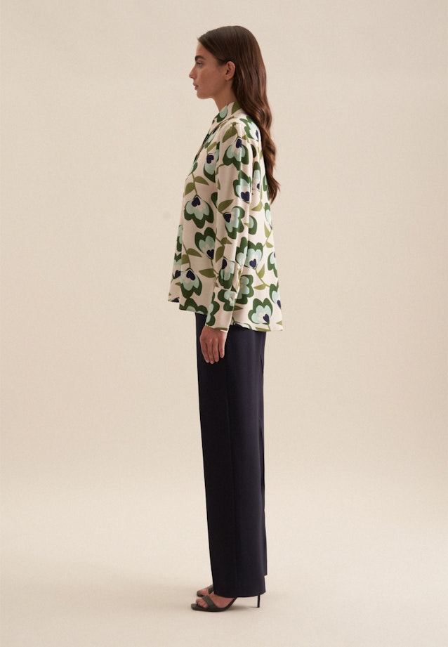 Crepe Shirt Blouse in Green |  Seidensticker Onlineshop