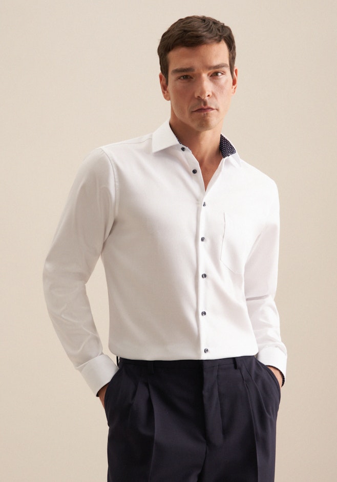 Regular Business Hemd Uni in Weiß | Seidensticker Onlineshop