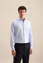 Regular Business shirt Structure in Light Blue |  Seidensticker Onlineshop