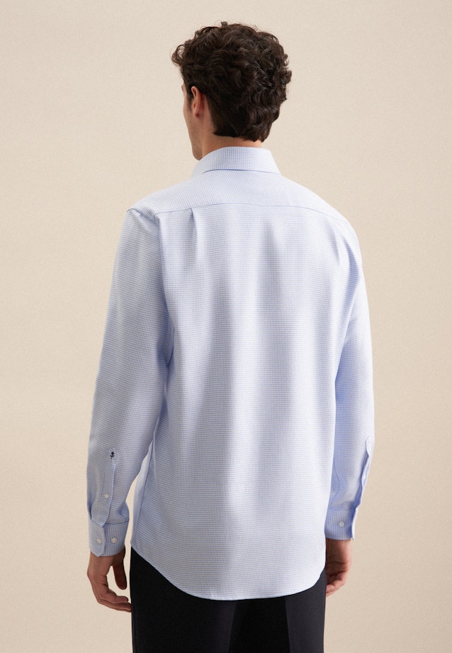 Regular Business shirt Structure in Light Blue |  Seidensticker Onlineshop