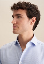 Regular Business shirt Structure in Light Blue |  Seidensticker Onlineshop
