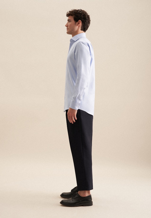 Regular Business shirt Structure in Light Blue |  Seidensticker Onlineshop