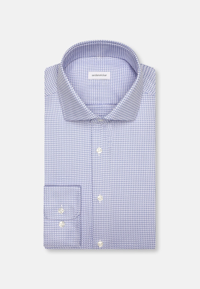 Regular Business shirt Structure in Light Blue |  Seidensticker Onlineshop