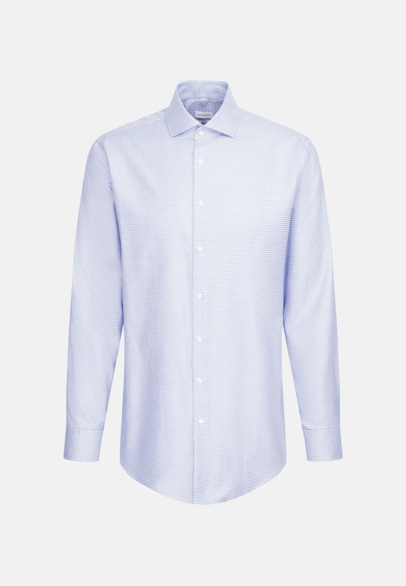 Regular Business shirt Structure in Light Blue |  Seidensticker Onlineshop