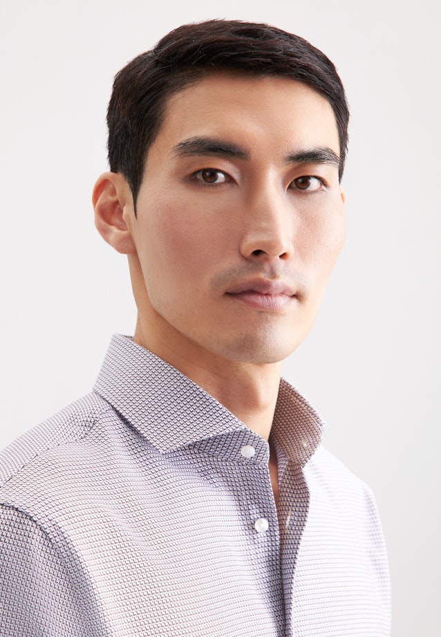 Regular Business shirt Structure in Brown |  Seidensticker Onlineshop