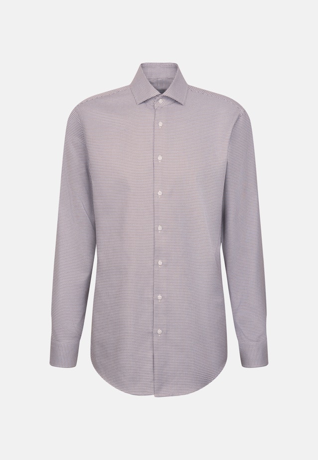 Regular Business shirt Structure in Brown |  Seidensticker Onlineshop
