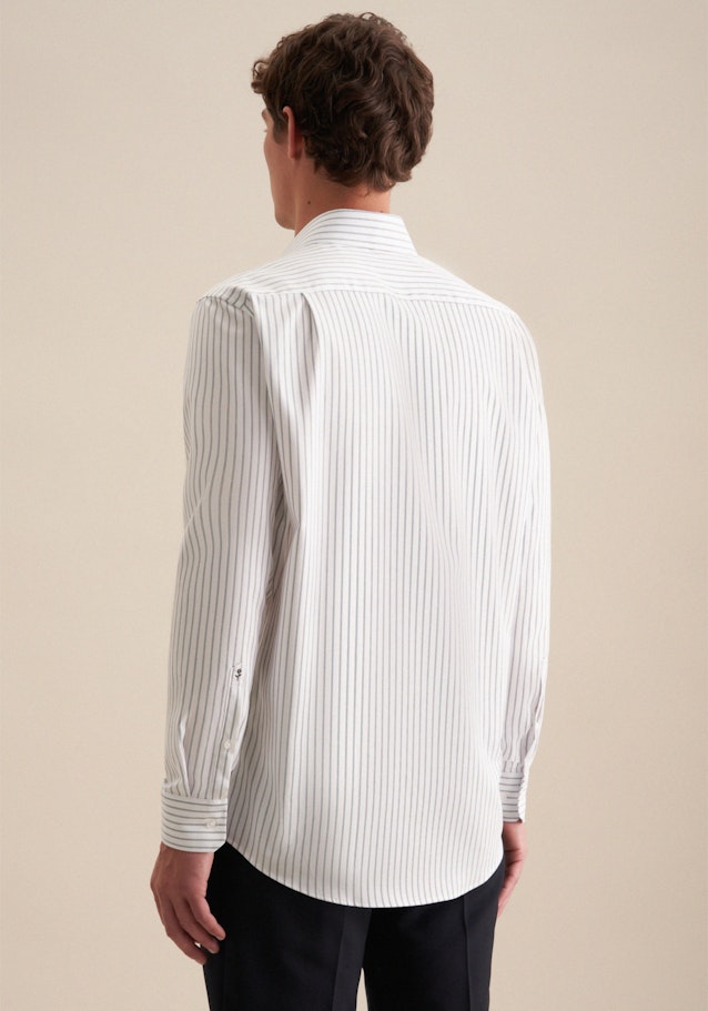 Regular Chemise Business A Rayures in Bleu Moyen | Seidensticker Onlineshop