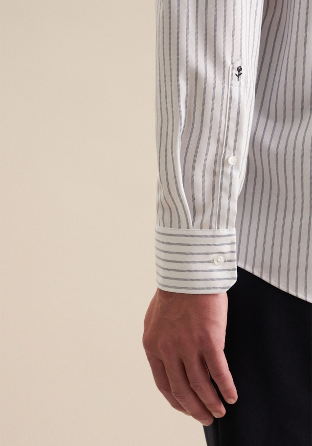 Regular Chemise Business A Rayures in Bleu Moyen | Seidensticker Onlineshop