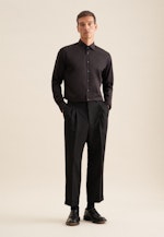 Regular Business shirt Uni in Black |  Seidensticker Onlineshop