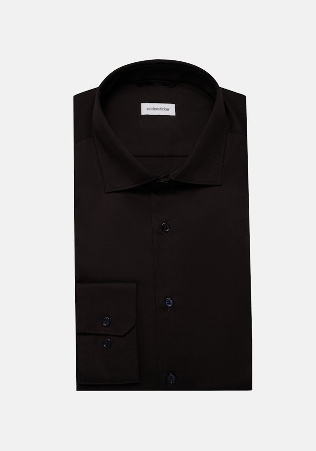 Regular Chemise d'affaires Uni in Noir | Seidensticker Onlineshop