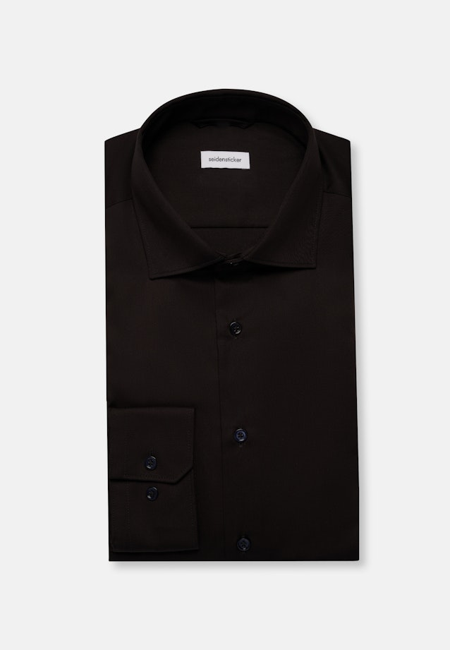 Regular Business shirt Uni in Black |  Seidensticker Onlineshop