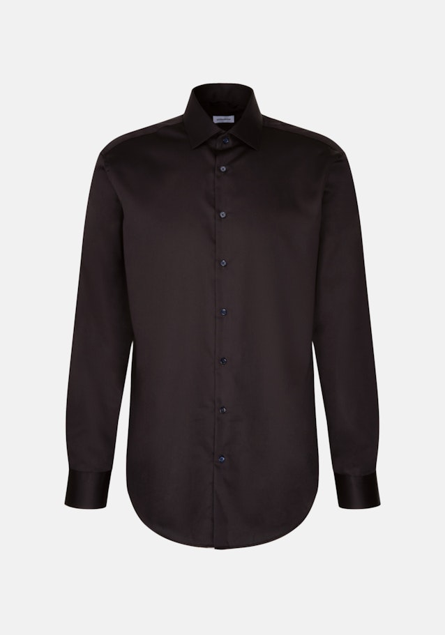 Regular Chemise d'affaires Uni in Noir | Seidensticker Onlineshop