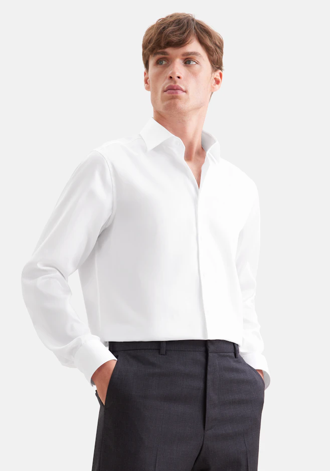 Regular Business Hemd Uni in Weiß | Seidensticker Onlineshop