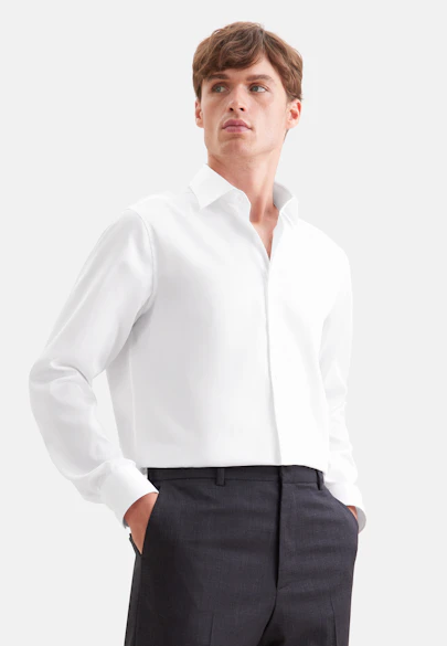 Regular Business shirt Uni in White |  Seidensticker Onlineshop