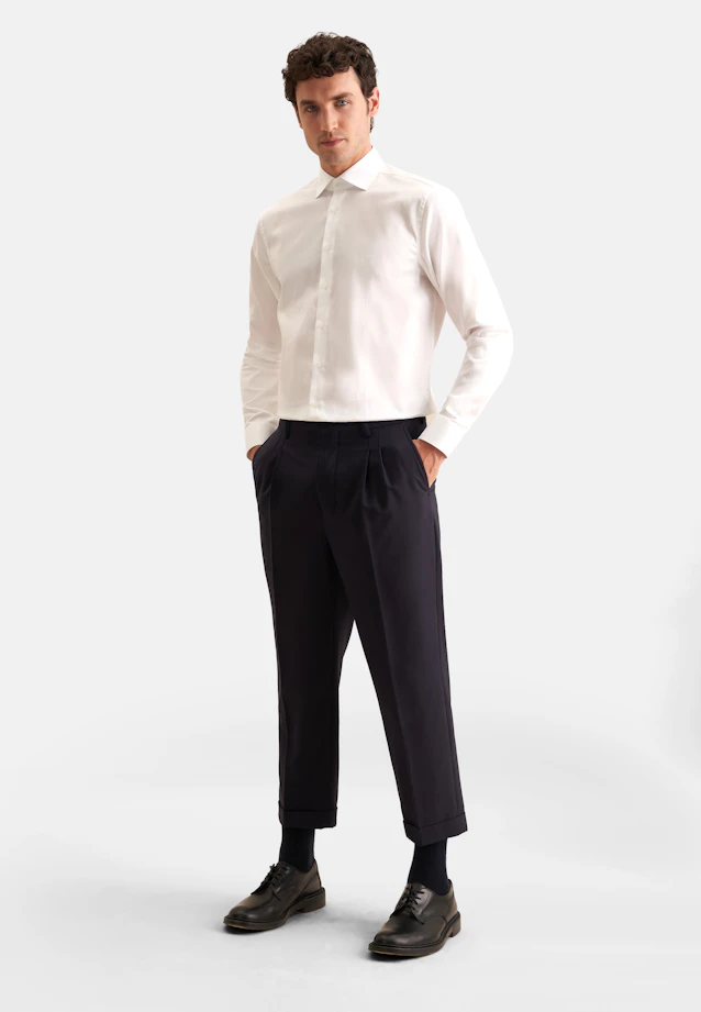 Regular Business shirt Uni in White |  Seidensticker Onlineshop