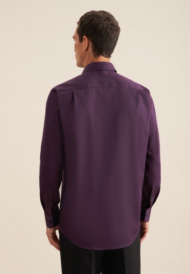 Regular Chemise d'affaires Uni dans Lilas | Boutique en ligne Seidensticker