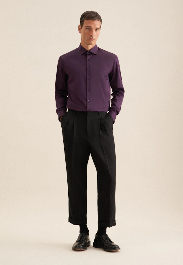Regular Chemise d'affaires Uni in Lilas |  Seidensticker Onlineshop