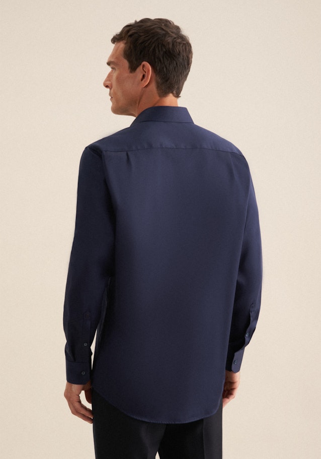 Regular Chemise d'affaires Uni in Bleu Foncé | Seidensticker Onlineshop