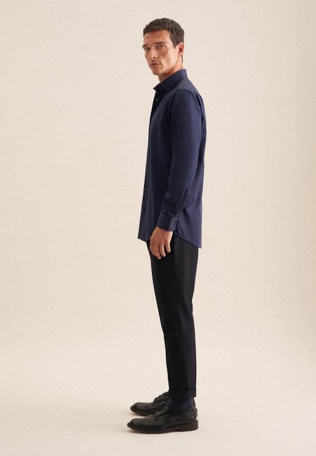 Regular Business shirt Uni in Dark Blue |  Seidensticker Onlineshop