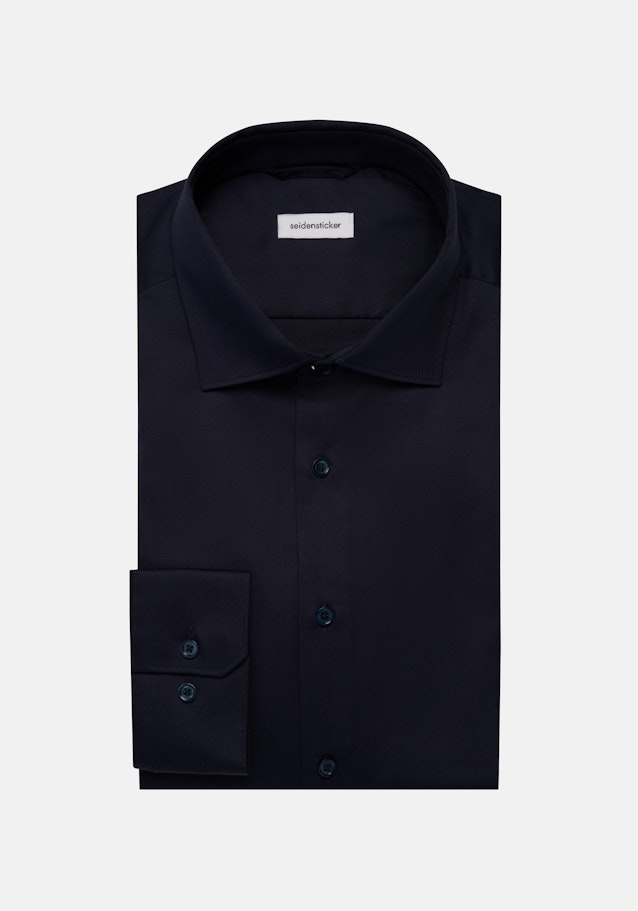 Regular Chemise d'affaires Uni in Bleu Foncé | Seidensticker Onlineshop