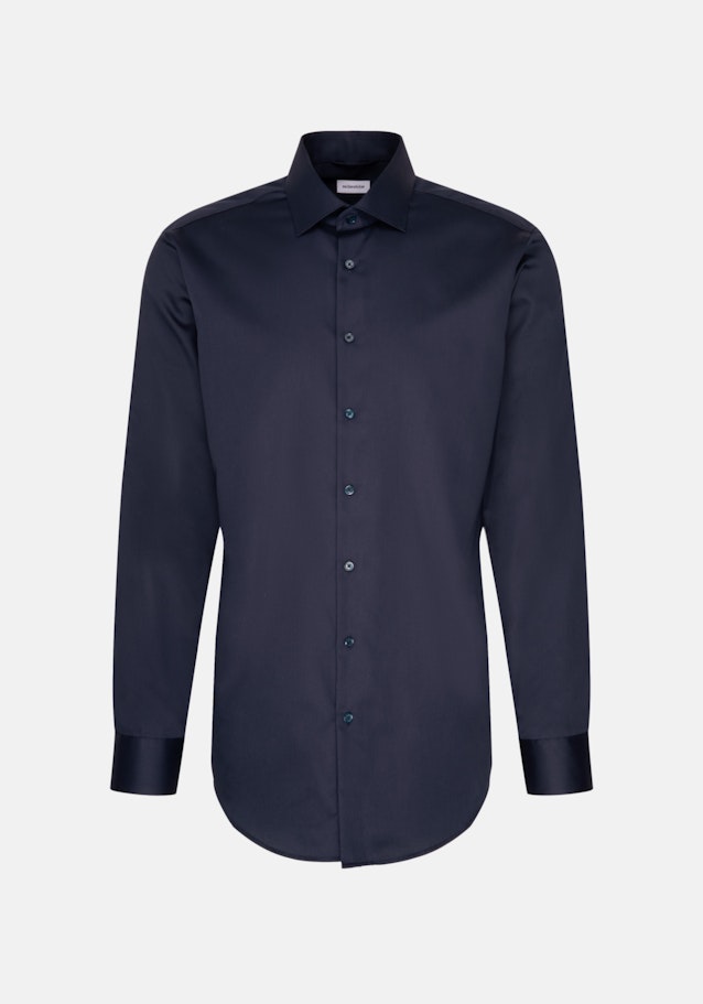 Regular Chemise d'affaires Uni in Bleu Foncé | Seidensticker Onlineshop