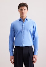 Regular Business Hemd Uni in Mittelblau |  Seidensticker Onlineshop