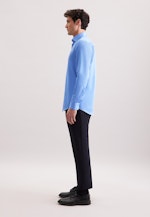 Regular Business Hemd Uni in Mittelblau |  Seidensticker Onlineshop