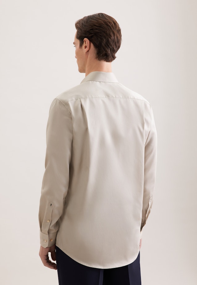 Regular Business Hemd Uni in Beige |  Seidensticker Onlineshop