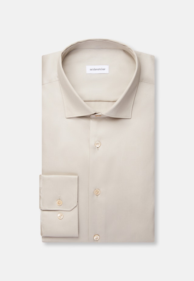 Regular Business Hemd Uni in Beige |  Seidensticker Onlineshop