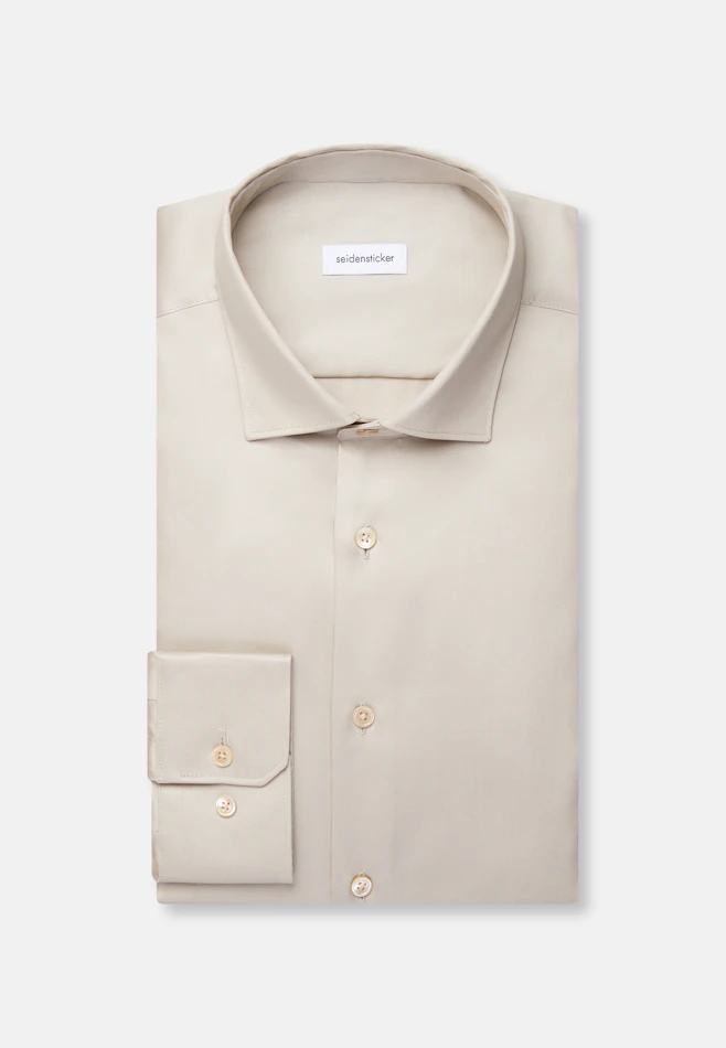 Regular Chemise d'affaires Uni dans Beige | Boutique en ligne Seidensticker