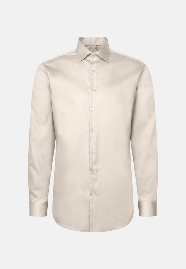 Regular Business Hemd Uni in Beige |  Seidensticker Onlineshop