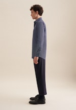 Business Shirt in Regular with Kent-Collar in Dark Blue |  Seidensticker Onlineshop