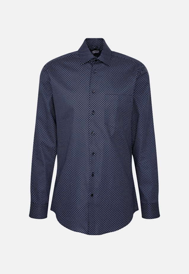 Business Shirt in Regular with Kent-Collar in Dark Blue |  Seidensticker Onlineshop