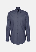 Business Shirt in Regular with Kent-Collar in Dark Blue |  Seidensticker Onlineshop